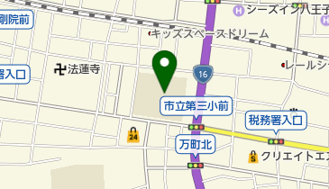 八王子市立第三小学校の地図画像