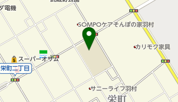 羽村市立栄小学校の地図画像