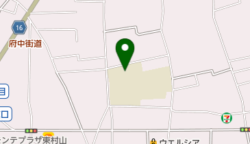 東村山市立久米川小学校の地図画像