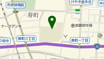 府中市立府中第一小学校の地図画像