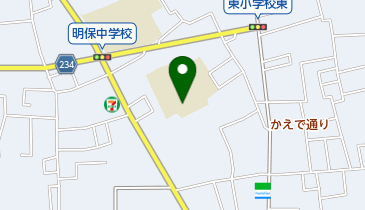 西東京市立東小学校の地図画像