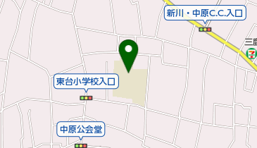 三鷹市立東台小学校の地図画像