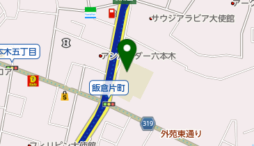 港区立麻布小学校の地図画像