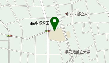 目黒区立中根小学校の地図画像