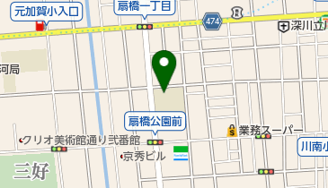 江東区立扇橋小学校の地図画像