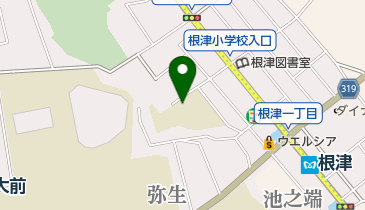 文京区立根津小学校の地図画像