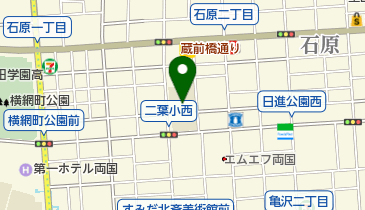 墨田区立二葉小学校の地図画像