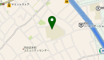 渋谷本町学園の地図画像