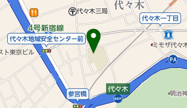 渋谷区立代々木山谷小学校の地図画像