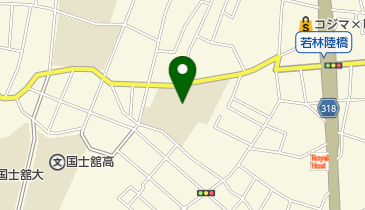 世田谷区立若林小学校の地図画像