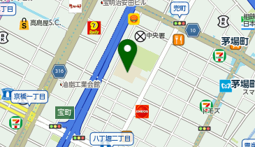 中央区立阪本小学校の地図画像