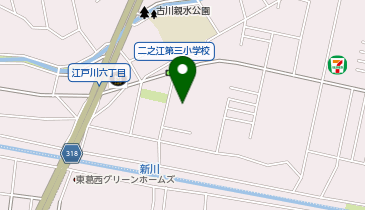江戸川区立一之江小学校の地図画像
