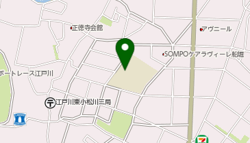江戸川区立東小松川小学校の地図画像