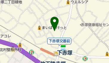 赤塚幼稚園の地図画像