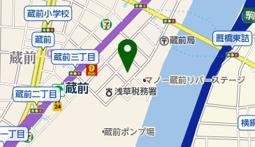 蔵前幼稚園の地図画像