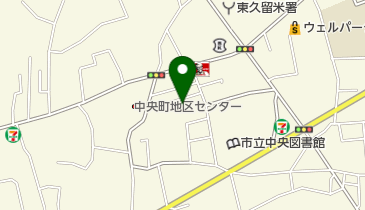 久留米神明幼稚園の地図画像