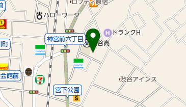 渋谷幼稚園の地図画像