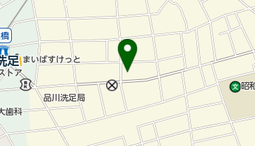 洗足うさぎ幼稚園の地図画像