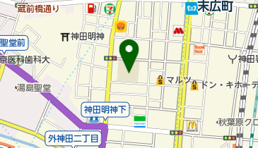 千代田区立昌平幼稚園の地図画像