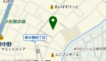 中野区立ひがしなかの幼稚園の地図画像