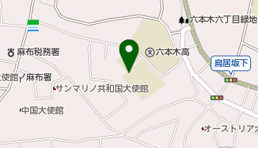 港区立南山幼稚園の地図画像