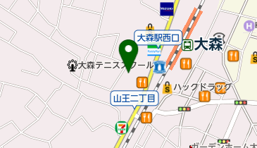 日本芸術専門学校大森校の地図画像