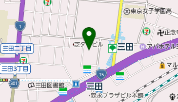 港区立芝保育園の地図画像