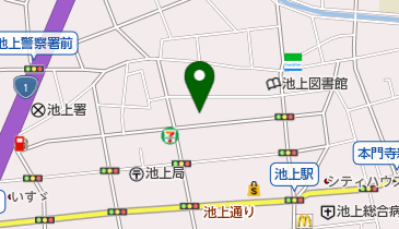 池上保育園の地図画像