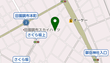 大田区立田園調布保育園の地図画像