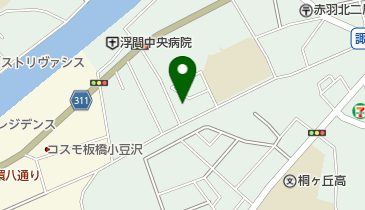 袋保育園の地図画像