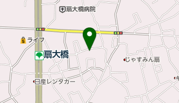 扇こころ保育園の地図画像