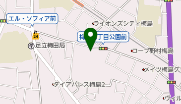 うめだ子供の家の地図画像