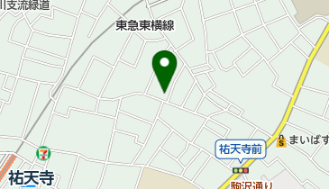 目黒区立祐天寺保育園の地図画像