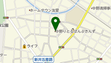 中野りとるぱんぷきんずの地図画像