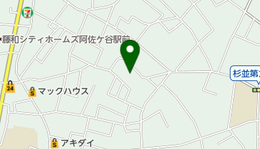 阿佐谷東保育園の地図画像