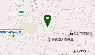 南大泉保育園の地図画像