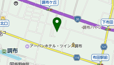 下布田保育園の地図画像