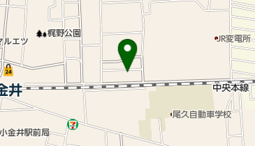 小金井市立けやき保育園の地図画像