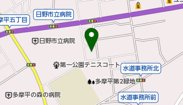 栄光たまだいら保育園の地図画像