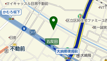 品川区立就学前乳幼児教育施設ぷりすくーる西五反田の地図画像