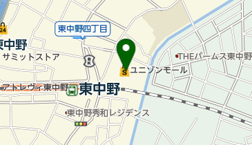 まなびの森保育園東中野プチ・クレイシュの地図画像