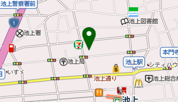 マミーズエンジェル池上保育園の地図画像