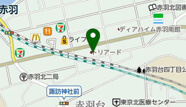 ぽけっとランド北赤羽の地図画像