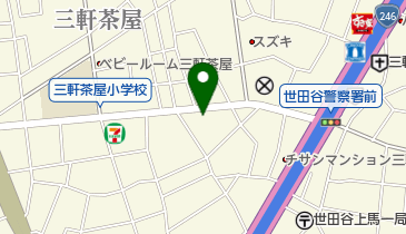 フロンティアキッズ上馬の地図画像