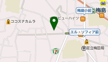 日生梅島保育園ひびきの地図画像