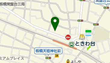 ソラストときわ台保育園の地図画像