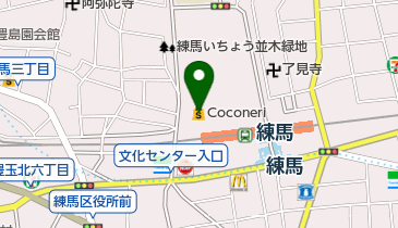 ナーサリールームベリーベアー練馬の地図画像