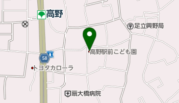 こもれび保育園扇園の地図画像