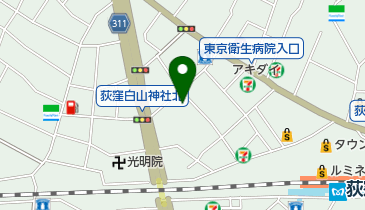 ミアヘルサ保育園ゆらりん荻窪の地図画像