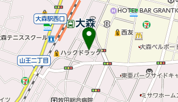 キッズガーデン大森駅前の地図画像